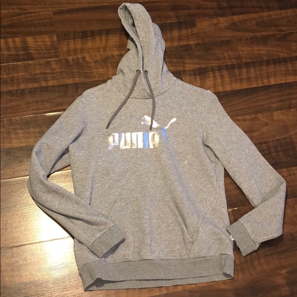 womens grey puma jumper